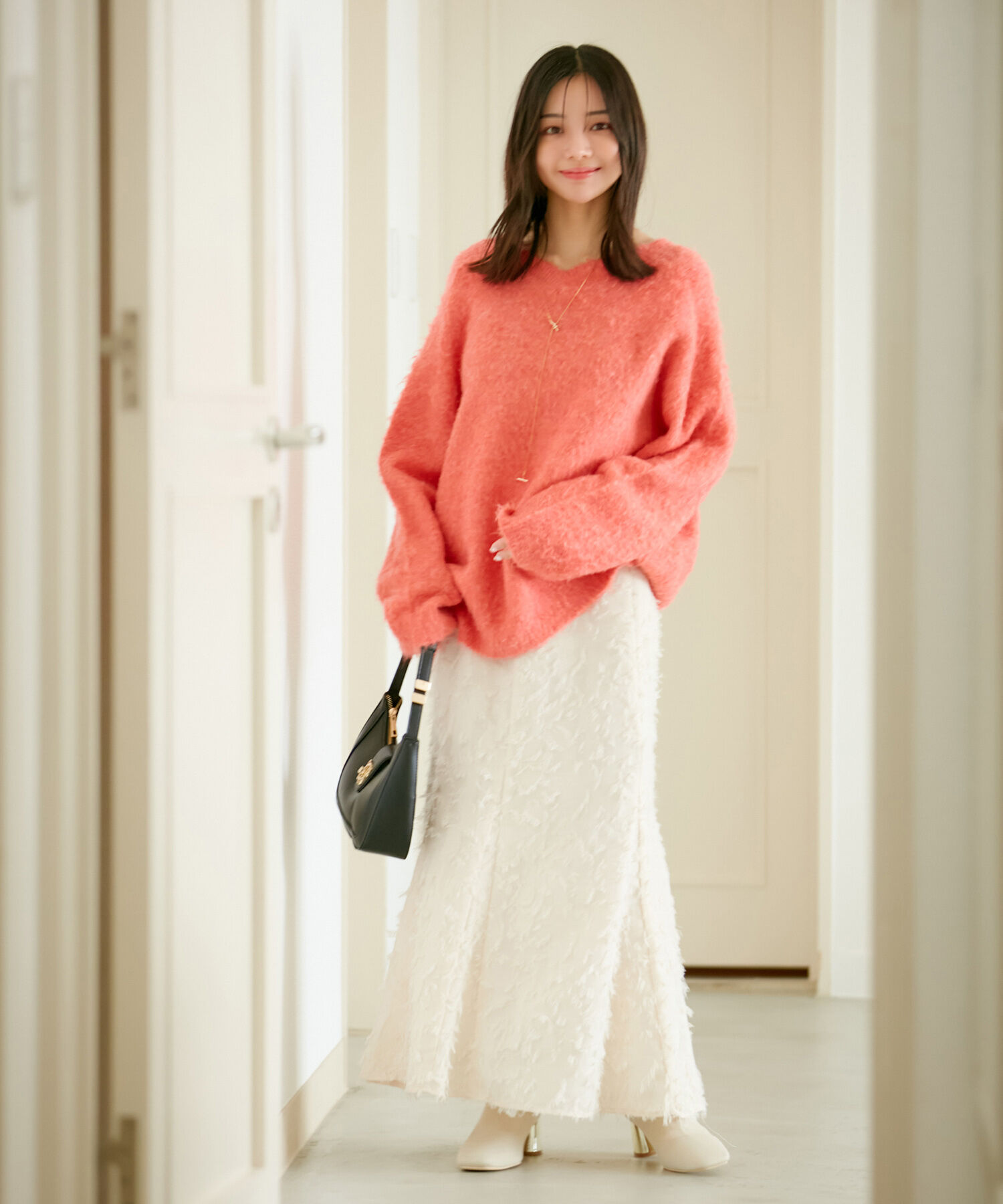 VIS「【前後2WAY】毛混トゥンカロンニット」|ニット・セーター|