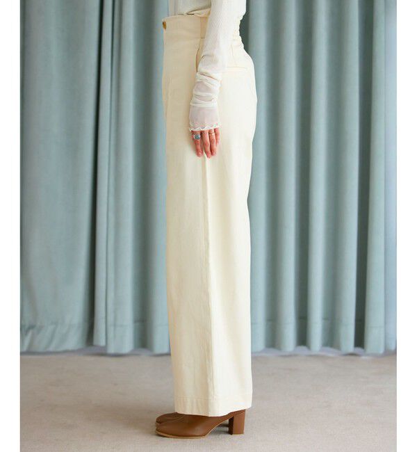 VIS「【洗える】微起毛バギーパンツ」|スラックス|