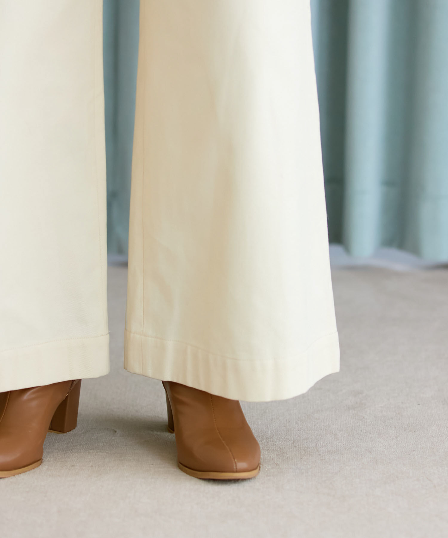 VIS「【洗える】微起毛バギーパンツ」|スラックス|