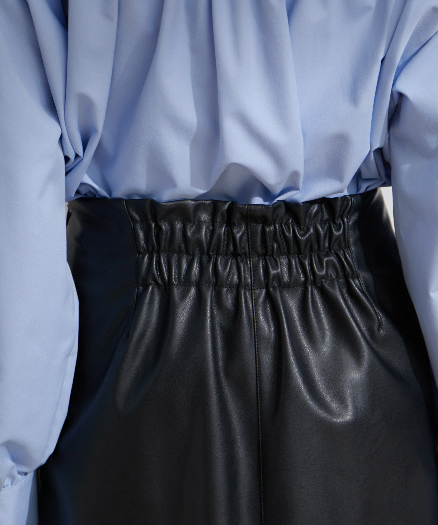 VIS「フェイクレザーIラインスカート」|スカート|