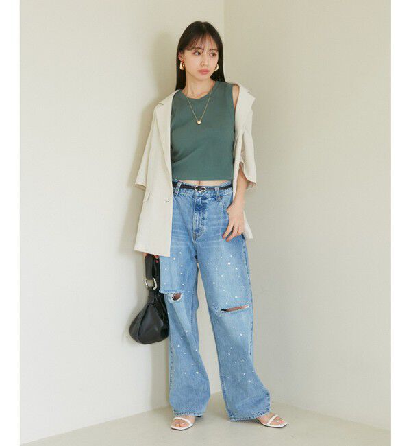 VIS「カップ付きアメスリタンク」|タンクトップ|