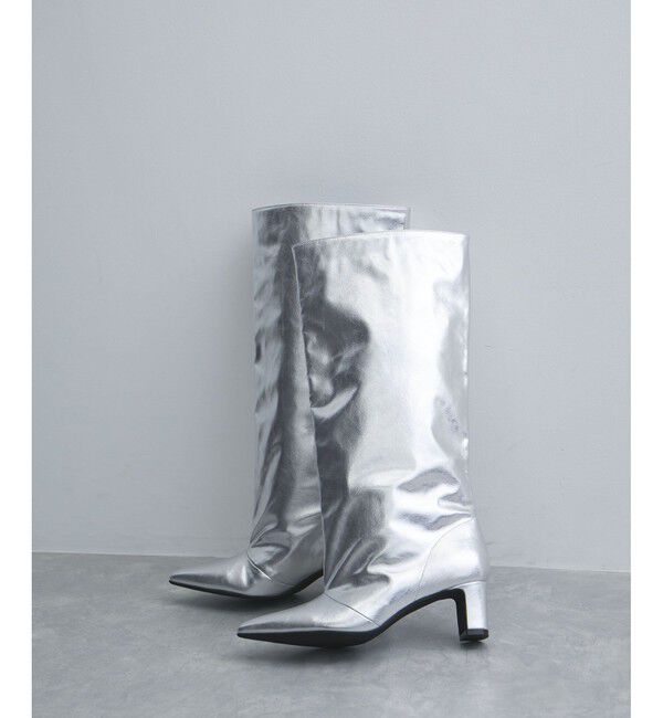 VIS「ワイドロングブーツ」|ロングブーツ|シルバー