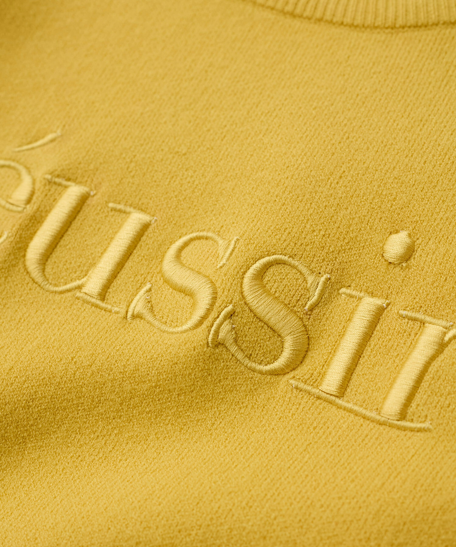 VIS「スウェットライク刺繍ロゴニットプルオーバー」|ニット・セーター|