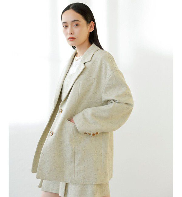 VIS「サマーツイードシングルジャケット」|テーラードジャケット|