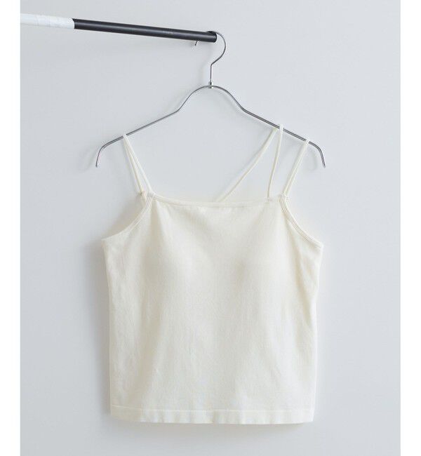 VIS「【洗える】カップ付きアシンメトリーキャミソール」|キャミソール|オフサブ