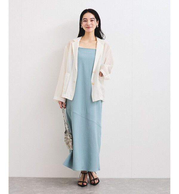 VIS「【洗える】羽織るだけでスタイリングワンランクアップ！シアージャケット」|テーラードジャケット|