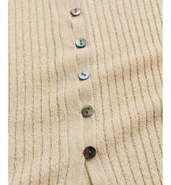 VIS「半袖サマーニットポロカーディガン」|ニット・セーター|