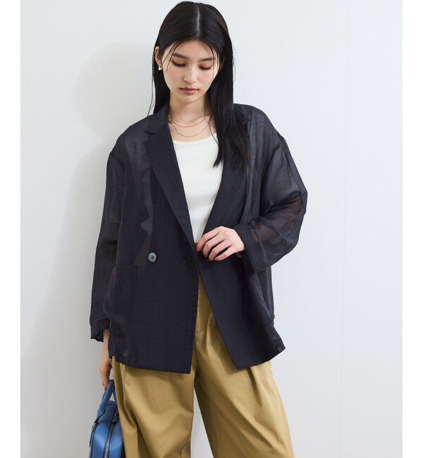 VIS「シアーリラックスジャケット」|テーラードジャケット|