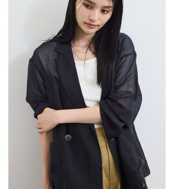 VIS「シアーリラックスジャケット」|テーラードジャケット|