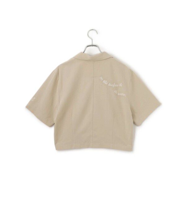 VIS「【Chocomoo】VIS別注バック刺繍クロップドハーフスリーブシャツ」|シャツ・ブラウス|