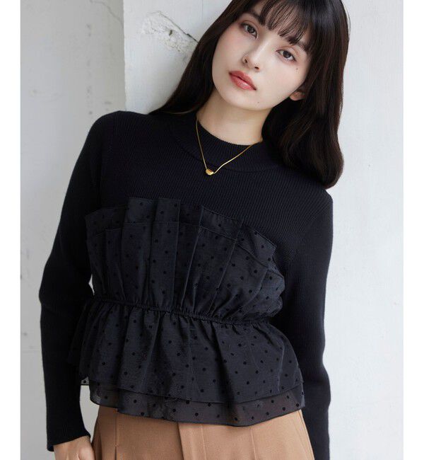 VIS「ビスチェドッキングニットプルオーバー/セットアップ対応」|ニット・セーター|