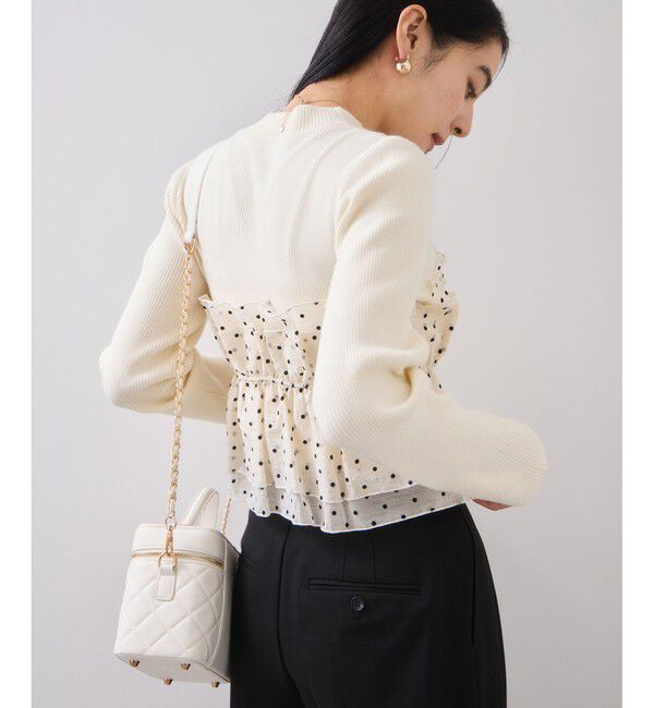 VIS「ビスチェドッキングニットプルオーバー/セットアップ対応」|ニット・セーター|