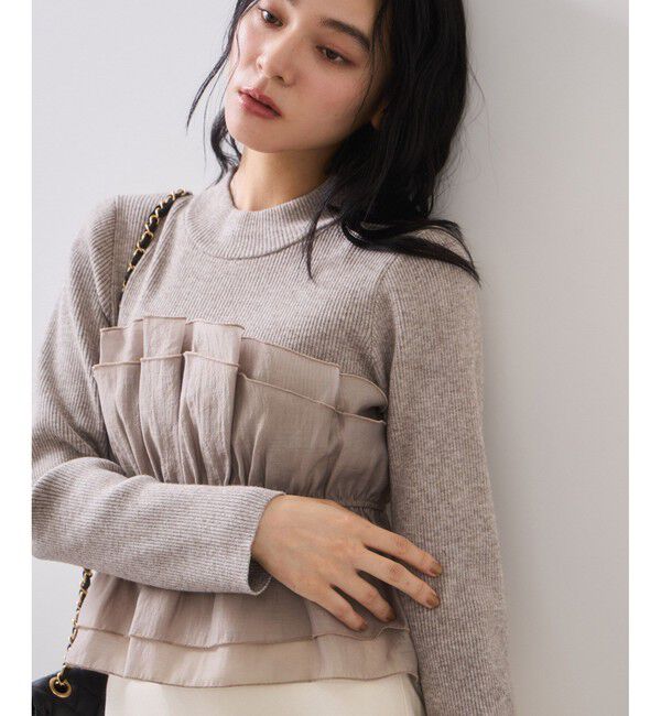 VIS「ビスチェドッキングニットプルオーバー/セットアップ対応」|ニット・セーター|ベージュ系(29)