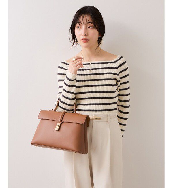 VIS「スクエアネックニットプルオーバー」|ニット・セーター|