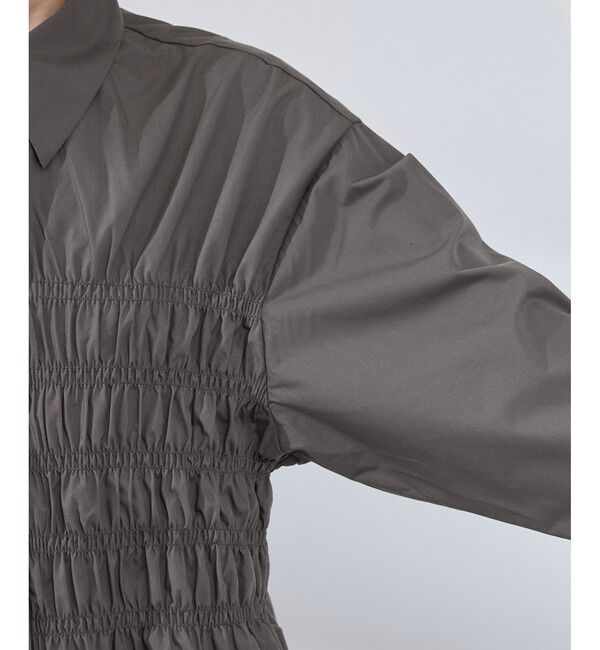 Rope&rsquo;Picnic「【WEB限定】【emur/エミュール】シャーリングシャツ」|シャツ・ブラウス|