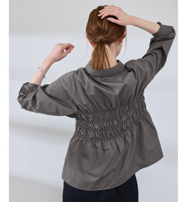 Rope&rsquo;Picnic「【WEB限定】【emur/エミュール】シャーリングシャツ」|シャツ・ブラウス|