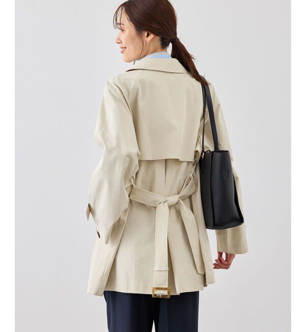 Rope&rsquo;Picnic「ミドル丈ステンカラーコート/花粉ガード・撥水」|ステンカラーコート|