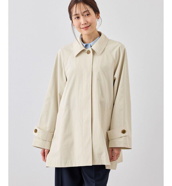 Rope&rsquo;Picnic「ミドル丈ステンカラーコート/花粉ガード・撥水」|ステンカラーコート|