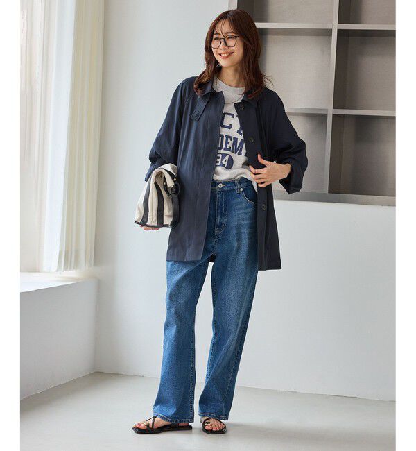 Rope&rsquo;Picnic「ミドル丈ステンカラーコート/花粉ガード・撥水」|ステンカラーコート|