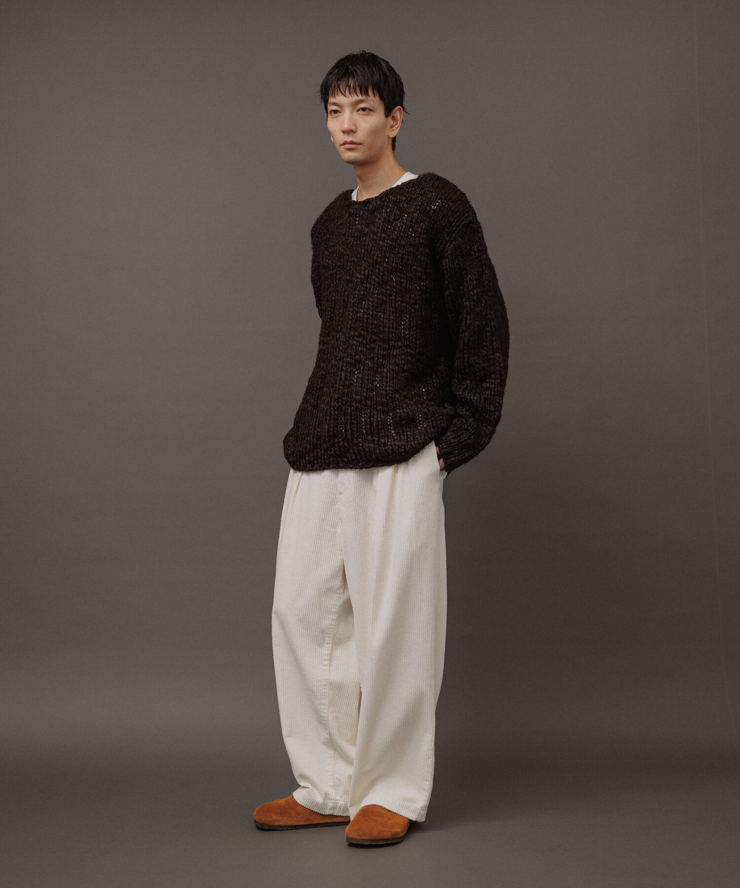 ADAM ET ROPE'「《好評につき数量限定で登場》【WEB限定】2タック ワイドルーズ ドカンパンツ / バギーパンツ /コーデュロ」|その他|