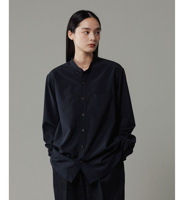 ADAM ET ROPE'「【NIKKE】 バンドカラー シャツ / ウォッシャブル」|シャツ・ブラウス|