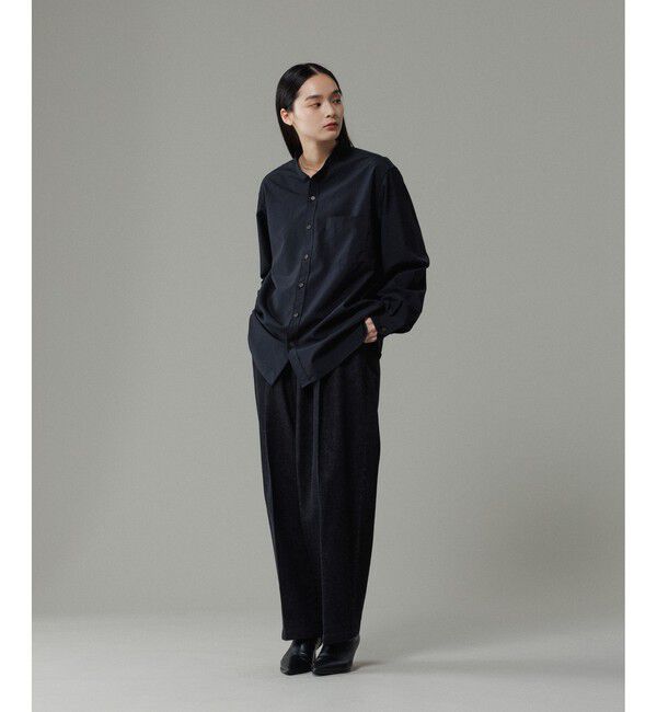 ADAM ET ROPE'「【NIKKE】 バンドカラー シャツ / ウォッシャブル」|シャツ・ブラウス|