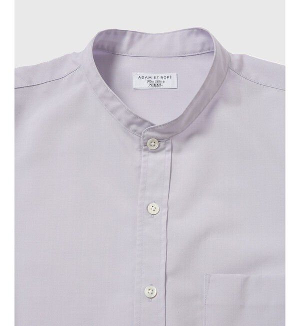 ADAM ET ROPE'「【NIKKE】 バンドカラー シャツ / ウォッシャブル」|シャツ・ブラウス|