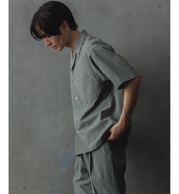 ADAM ET ROPE'「接触冷感【RIRANCHA】セットアップ / オープンカラーシャツ & スラックス」|スーツ|