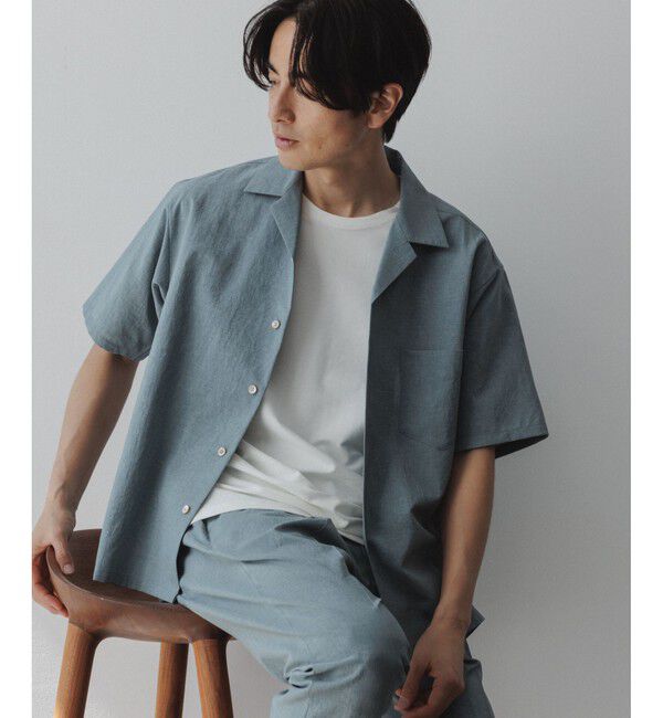 ADAM ET ROPE'「接触冷感【RIRANCHA】セットアップ / オープンカラーシャツ & スラックス」|スーツ|