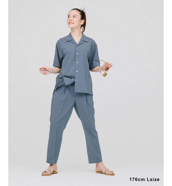 ADAM ET ROPE'「接触冷感【RIRANCHA】セットアップ / オープンカラーシャツ & スラックス」|スーツ|