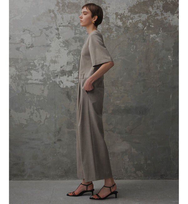 ADAM ET ROPE'「【EMOELLE】ハーフスリーブVネックオールインワン」|オールインワン|