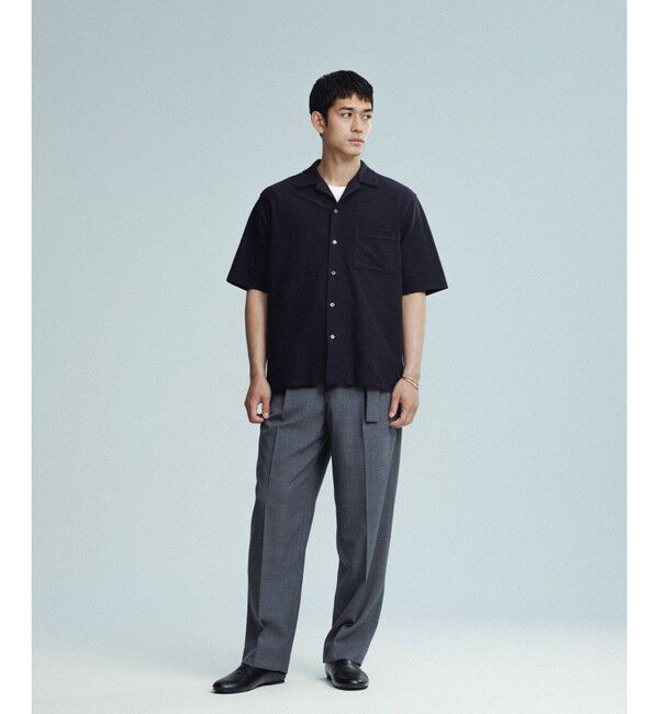 ADAM ET ROPE'「 接触冷感【MINUS】オープンカラー シャツ」|シャツ・ブラウス|