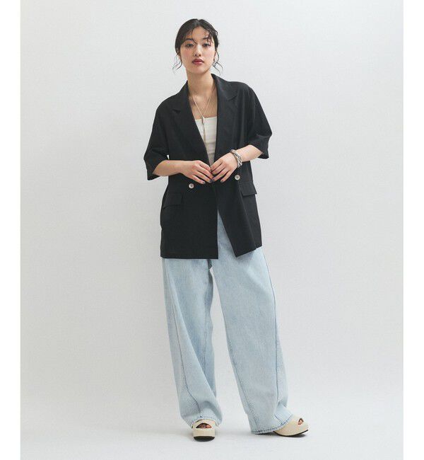 ADAM ET ROPE'「シアージャケット」|テーラードジャケット|