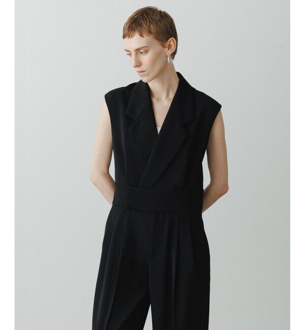 ADAM ET ROPE'「【EMOELLE】スリーブレスオールインワン カルゼ」|オールインワン|