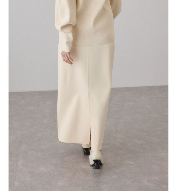 ADAM ET ROPE'「【サステナブル】ニットストレートスカート」|スカート|