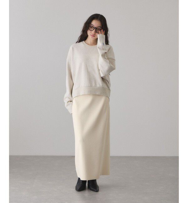 ADAM ET ROPE'「【サステナブル】ニットストレートスカート」|スカート|
