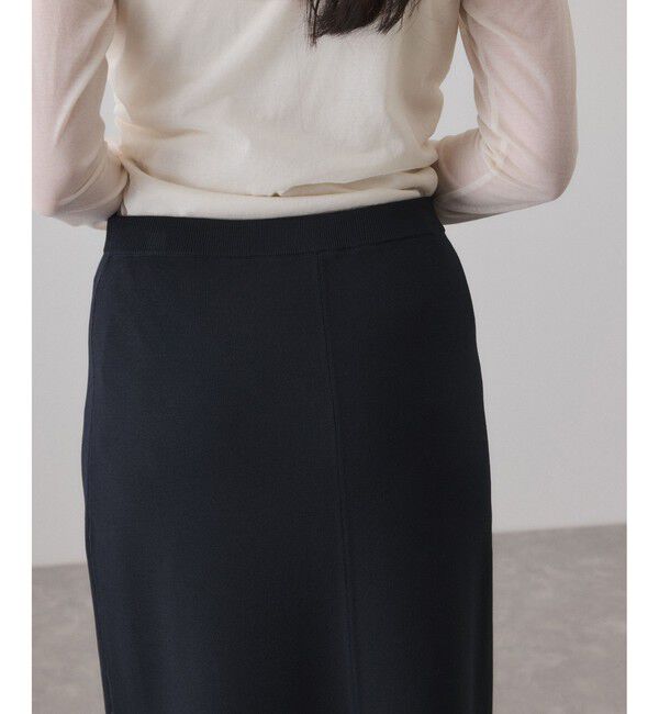 ADAM ET ROPE'「【サステナブル】ニットストレートスカート」|スカート|
