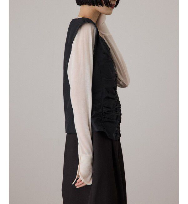 ADAM ET ROPE'「ブラウスコンビオールインワン」|オールインワン|