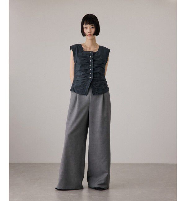 ADAM ET ROPE'「ブラウスコンビオールインワン」|オールインワン|