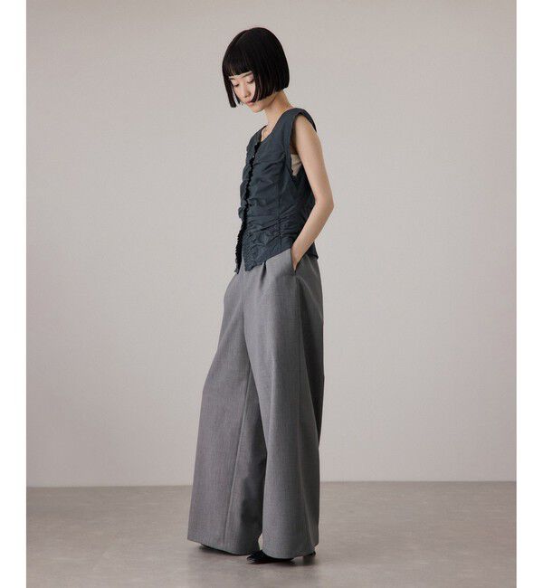 ADAM ET ROPE'「ブラウスコンビオールインワン」|オールインワン|