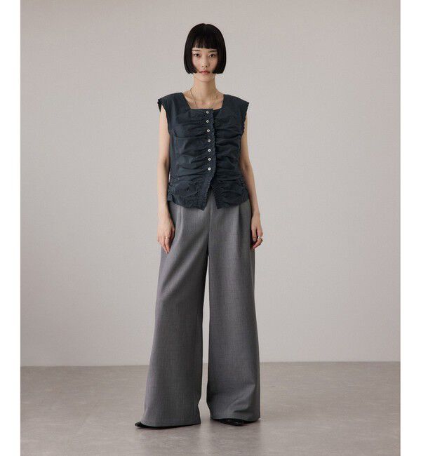 ADAM ET ROPE'「ブラウスコンビオールインワン」|オールインワン|