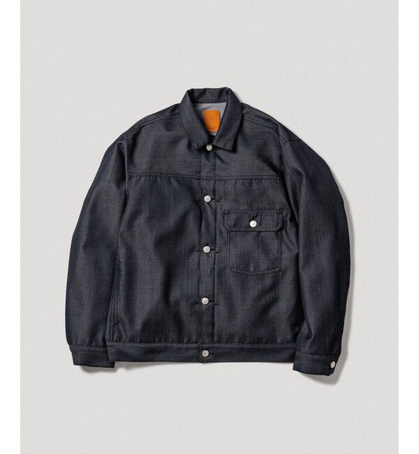 ADAM ET ROPE'「【NIKKE】デニム トラッカー ジャケット / ADAM ET ROPE' JEANS -PERS-」|デニムジャケット|ブラック系(03)