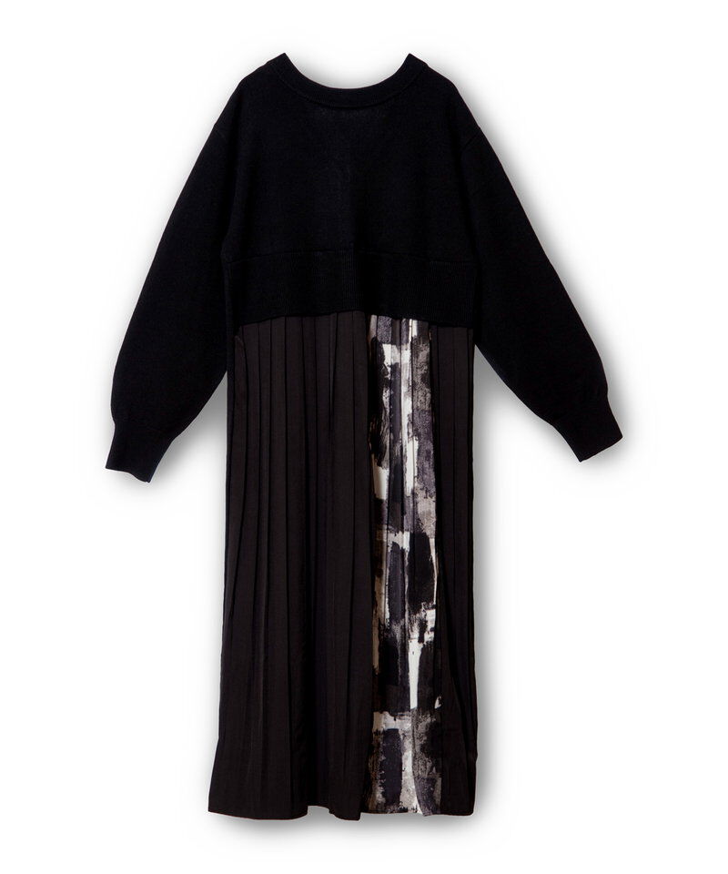  「2WAYバックプリーツニットカーディガン」|ワンピース|