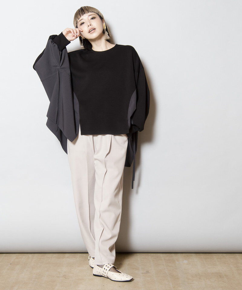  「サイドギャザープルオーバー」|Tシャツ・カットソー|