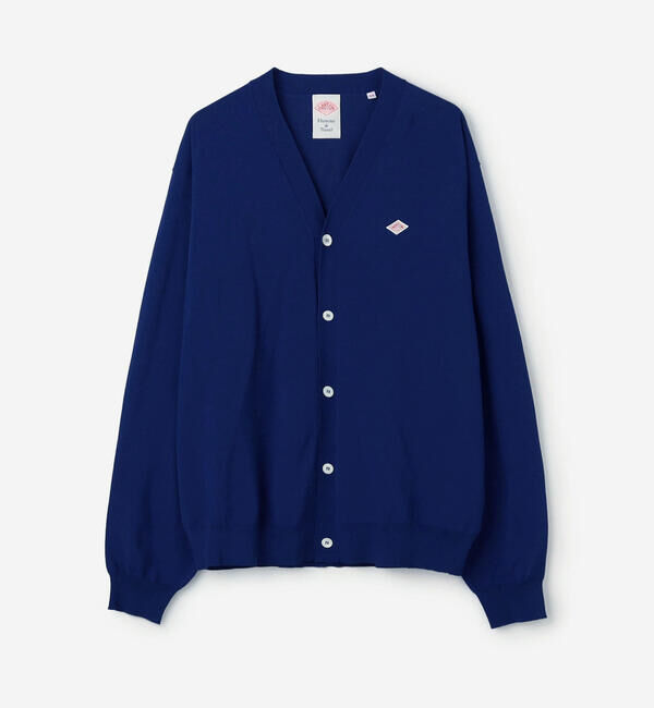 DANTON「DANTON | ジャージーニット Vネックカーディガン MEN」|ニット・セーター|BLUE