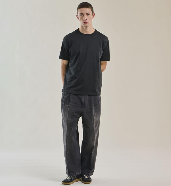 handvaerk「handvaerk | 60/2 クルーネック半袖Tシャツ SOLID MEN」|Tシャツ・カットソー|