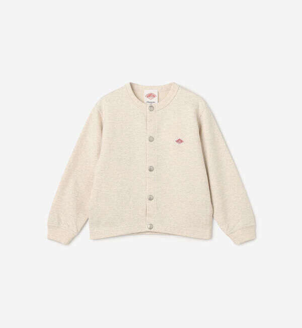 DANTON「DANTON | キッズ コットン クルーネックカーディガン」|カーディガン|ECRU