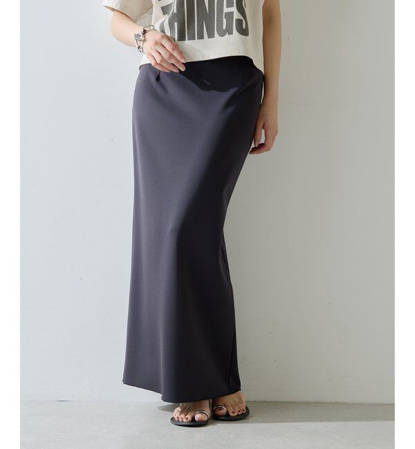  「ジャージーIラインロングスカート」|スカート|