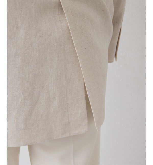 THE PAUSE「【THE PAUSE】コットンリネンダブルジャケット」|テーラードジャケット|