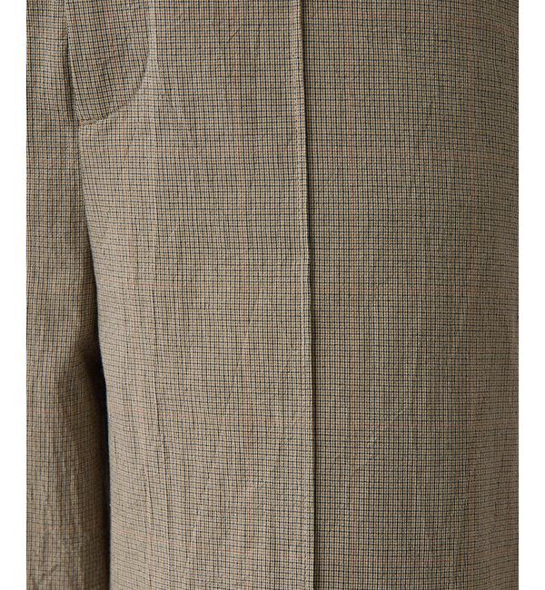 Drawing Numbers「【Drawing Numbers】オーガニックコットンチェックワイドパンツ」|チノ|